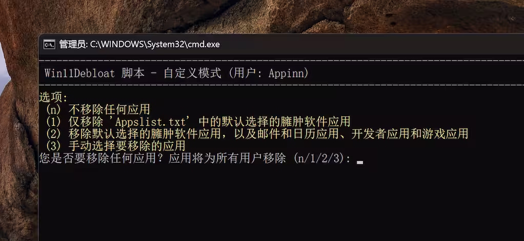 Win11Debloat - 微软欠我的性能该还了：一键卸载 90+ 款 Windows 11 预装软件 4